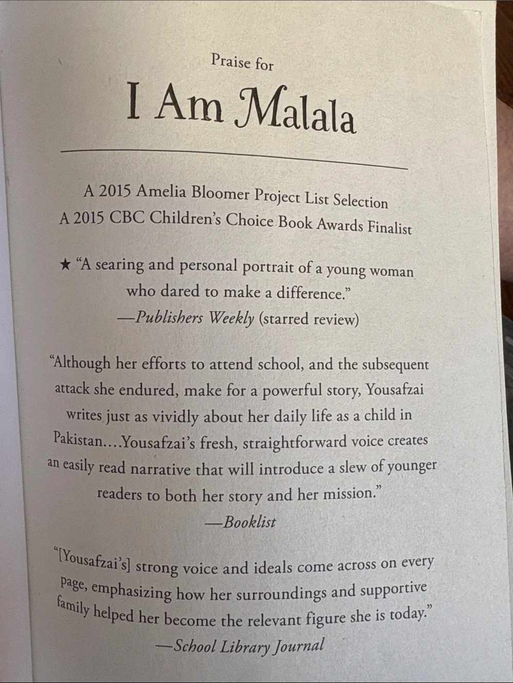 I Am Malala - Young Readers Edition (Pink/Cyan)